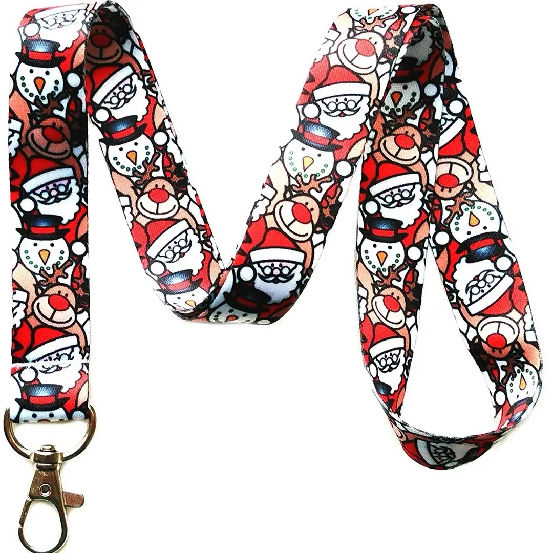 Execucat Lanyard - Santa and Friends (Christmas) - ID Badge Holder & Keychain