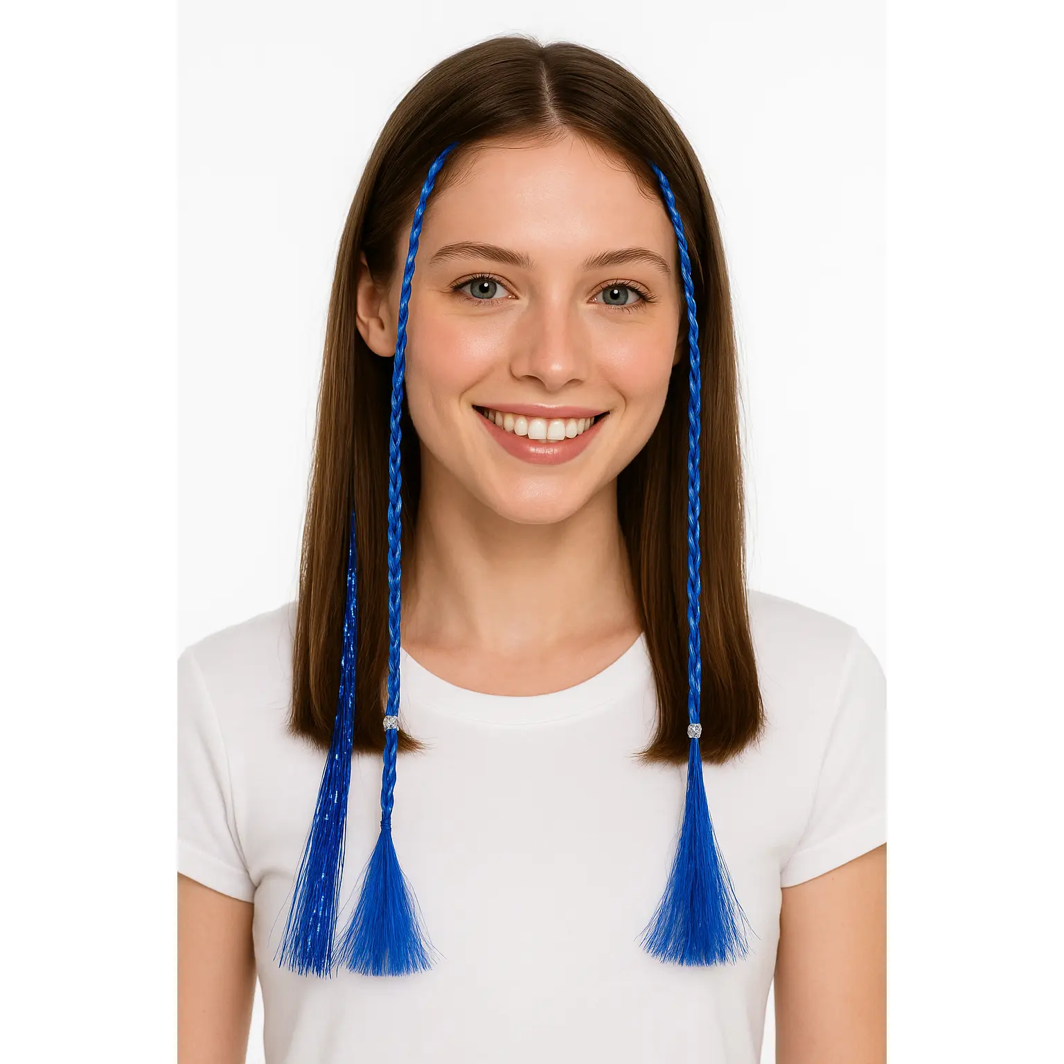Royal Blue Tinsel Hair Extension
