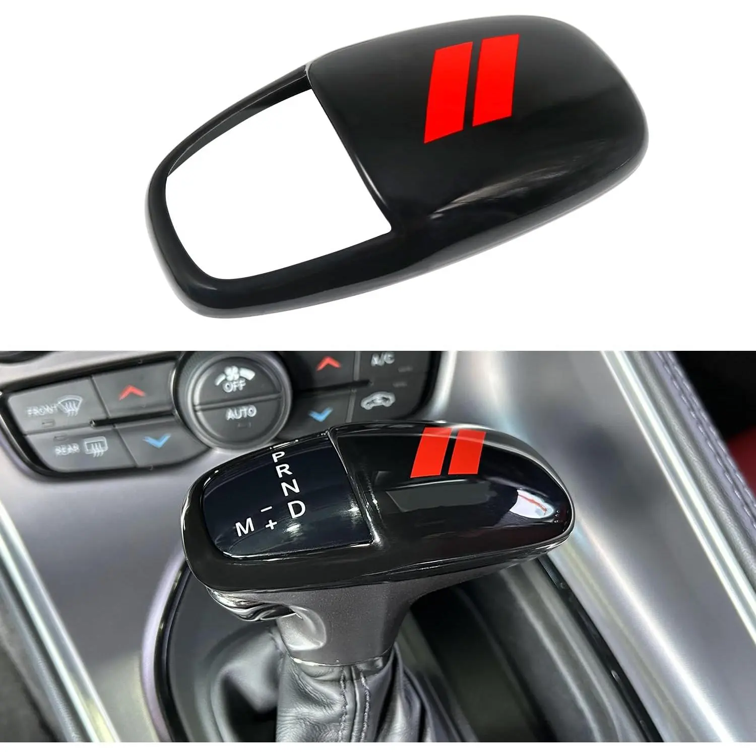 Gear Shift Knob Head Cover for Dodge Charger Challenger Accessories 2015-2023 2024 Durango 2016-2024 ABS Interior Shell Insert Decoration Protector