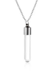 Mini Wish Bottle Pendant, Creative Design, Openable Thread, Minimalist Chain, Christmas Valentine's Day Birthday Gift, Unique Jewelry Accessory, Jewelry Gifts