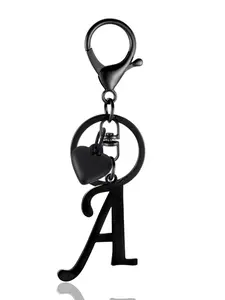 Women's Stainless Steel Keychain For Bags Heart Letter Design, Cute Car Keys Pendant, Personalized Gift for Women & Girls, Stylish Keychain