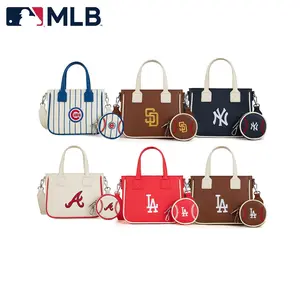 MLB Crossbody Bag with Baseball Coin Pocket for Game Day Essentials & Casual Fan Gear, Waterproof,Lightweight Shoulder Bag,Fashionable Handbag Leather Satchel,Business, Work, Travel, School, 103