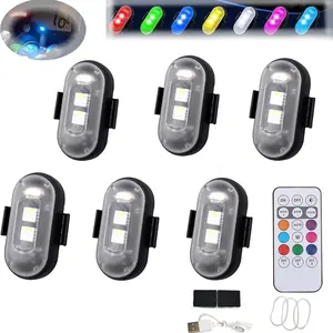 Summer LED Anti-Collision Lights - Strobe for Car, Motorcycle, Drone, Bike, Remote Control. Drone Strobe, Anti-Collision Safety Lights. For Night Use
