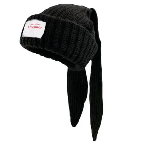 Women's Cute Rabbit Ear Cozy Winter Beanie Hat - Soft, Comfortable Warm Knit Cap for Fall & Winter Casual Wear, Cozy Beanie