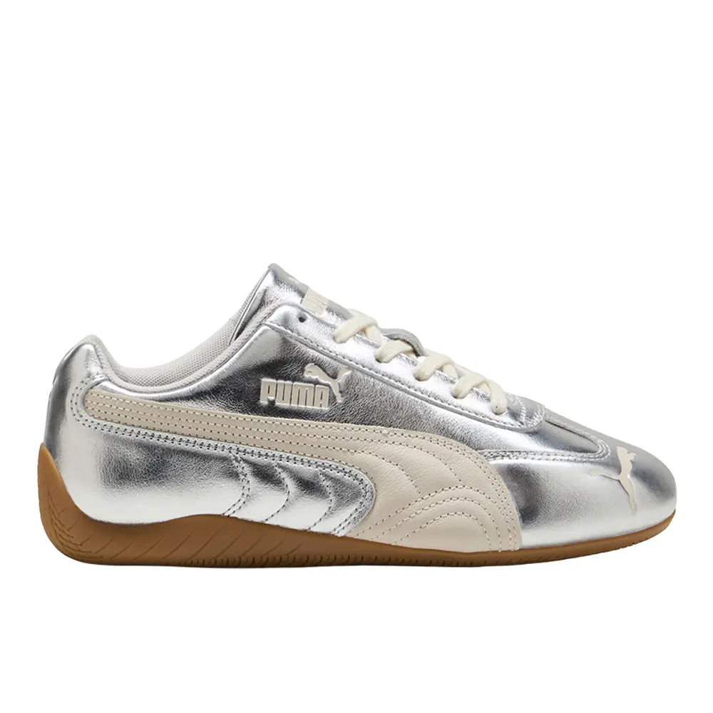 PUMA Womens Speedcat Silver Lace Up Sneakers Shoes Casual - Silver PUMA Womens Speedcat Silver Lace Up Sneakers Shoes Casual - Silver