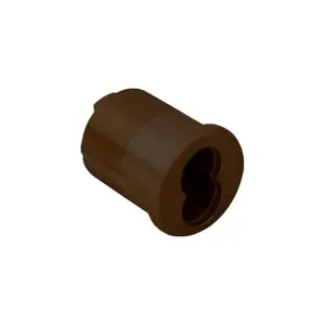 Ilco R28107 Thin Head Mortise Cylinder - 1 3/8 inches SFIC Small Format IC Core - Adams Rite Cam - 6/7-Pin - Oil Rubbed Bronze for All Seasons Plumbing & Hardware Use