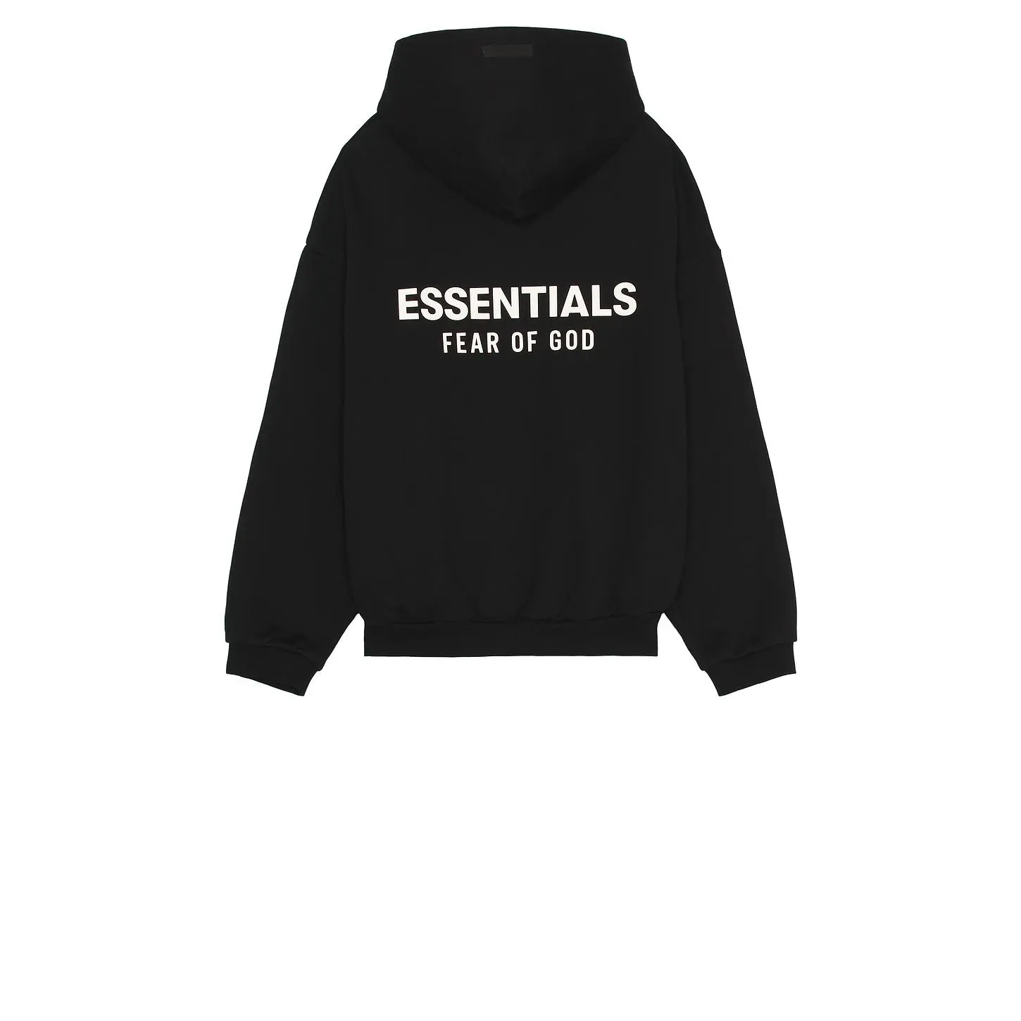 Fear of God ESSENTIALS Fleece Hoodie in Black Unisex Fear of God ESSENTIALS Fleece Hoodie in Black Unisex