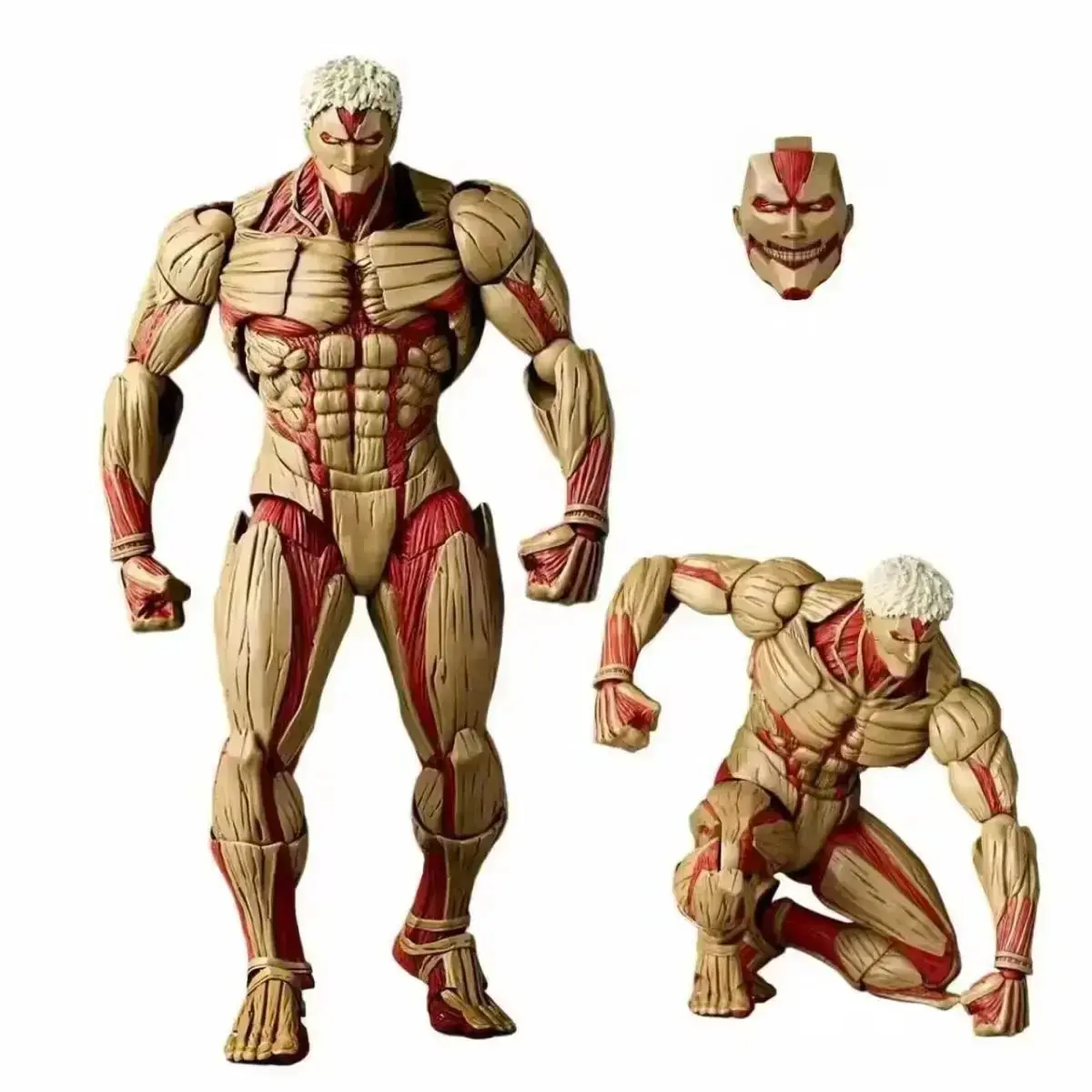 Kaiyodo Amazing Yamaguchi Eren Jaeger Ultimate Ver. - Attack on Titan Final Season Collector's Edition with Armored & Female Tit