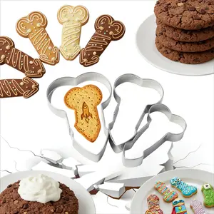 3Pcs Creative Cookie Cutters Set, Stainless Steel Funny Rocket-shaped Biscuit Molds  for Bachelorette Parties, Naughty Date Nights & Valentine's Day Gag Gifts | DIY Creative Baking Tools