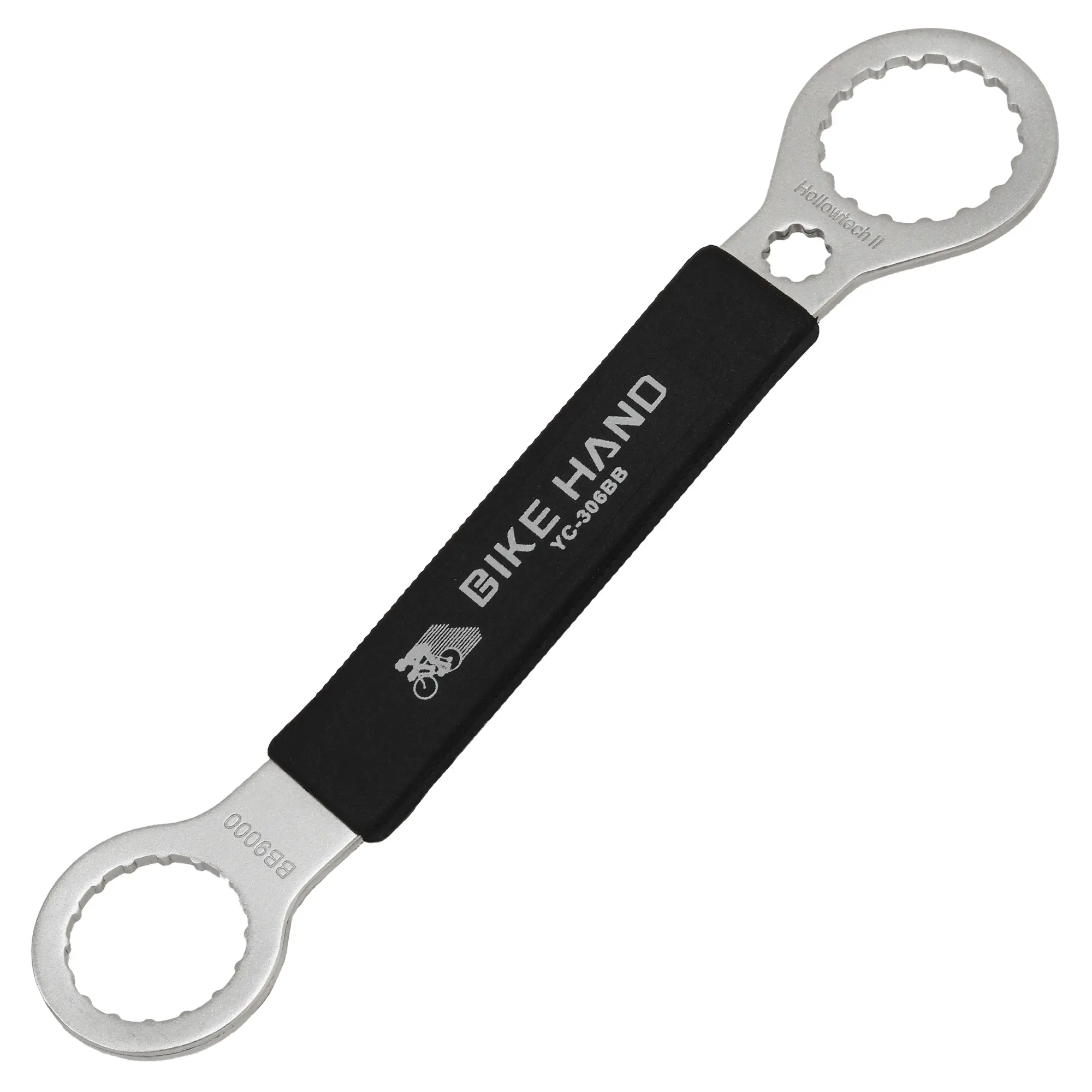 BIKE HAND 16-Notch Bottom Bracket Tool, Dual-Sided Wrench for 39mm & 44mm Diameter Cups - Fits Shimano Hollowtech II & BB9000, SRAM DUB, FSA, Truvativ GXP, Campagnolo, & Disc Rotor Lockrings