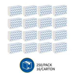 Genuine Joe GJO21100 Multifold Towels, 250 Sheets per Pack, 16 Pack