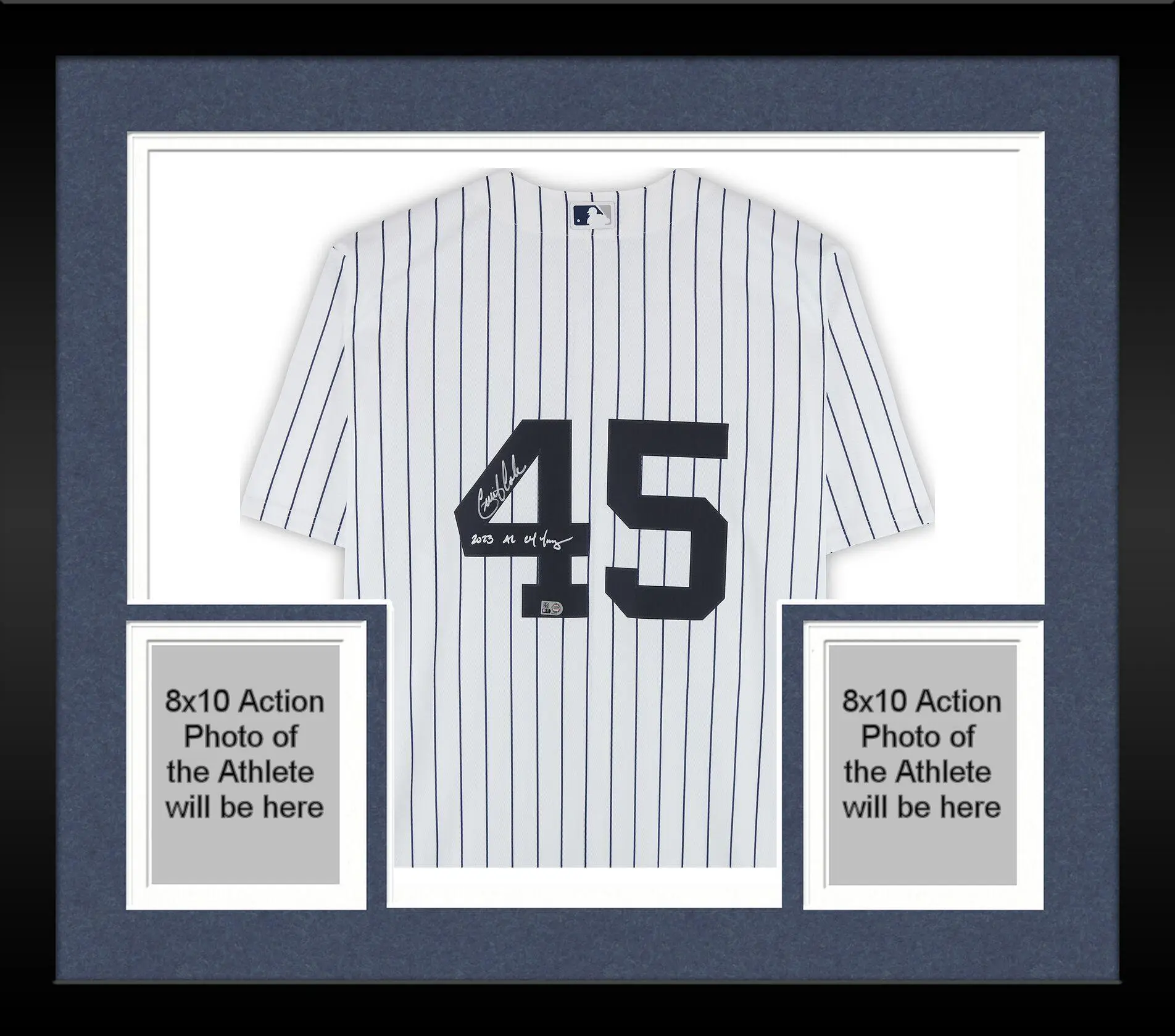 Framed Gerrit Cole New York Yankees Autographed White Nike Replica Jersey with "2023 AL CY Young" Inscription - Fanatics Authentic Certified - MLB Memorabilia