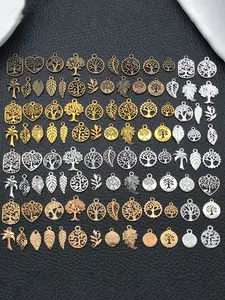100pcs Bulk Antique 5 Color Mix Marine Life Charm, Alloy Starfish Turtle Shell Pendant, Jewelry Making Charms, DIY Earrings Necklace Supplies