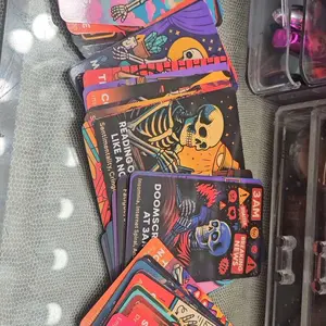 The Dead Inside Deck Tarot Cards, 54 Cards (13 × 8 cm) Skeletal Divination Oracle for Mood Relief, Spiritual Fatigue Relief, Tarot Card Decks