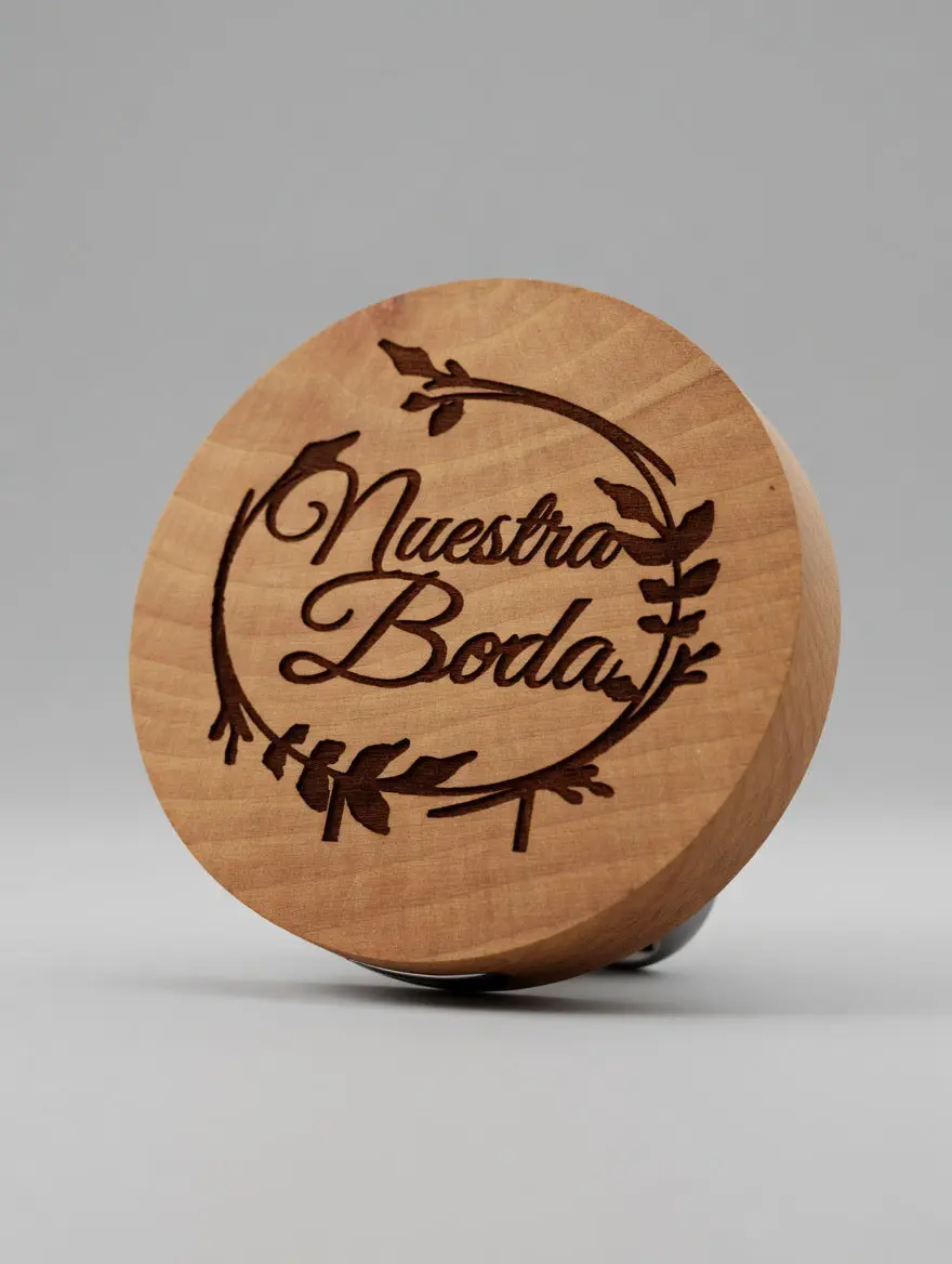 Rustic Wooden Bottle Opener – “Nuestra Boda” Engraved Wedding Gift