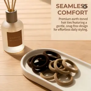 10 PCS Tiny Elastic Hair Ties, Gentle Soft Hair Bands No Pulling No Damage