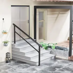 GARVEE Hand Rails for Outdoor and Indoor Steps: Versatile Handrail Kit for 1-6 Steps, Ideal for Seniors, Porches, and Decks, Providing Safety and Support for Various Stair Configurations