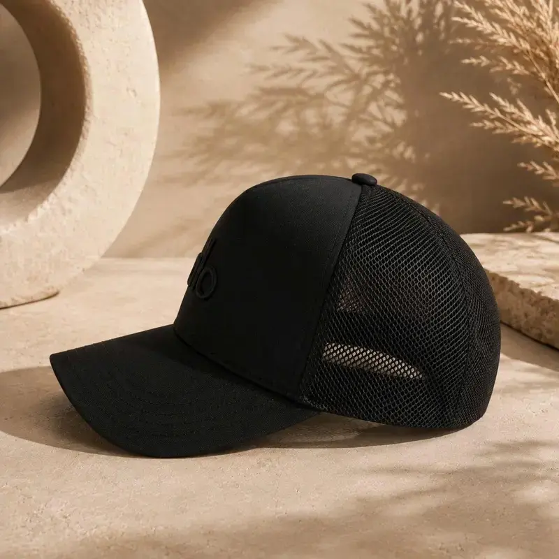 Adjustable Mesh Baseball Cap for Men and Women, Breathable Trucker Hat, Curved Brim Casual Everyday Outdoor Cap