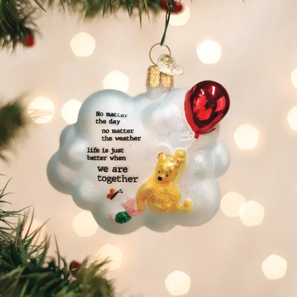 Winnie and Piglet Together Festive Ornament, Home Decor, Room Decor for Friend Gift