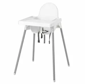 IKEA ANTILOP High Chair with Tray, White/White – Pack of 2