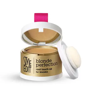 Style Edit Blonde Perfection Root Touch Up Powder – Instant Gray Root Concealer for Hairline, Temples, and Part – Lightweight, No-Residue Root Coverage – Made in the USA