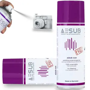 AESUB 3D Scanning Spray for 3D Scanner, No Cleaning Needed, Improves Scan Accuracy Efficiency, 400ml(13.53 fl oz), Violet