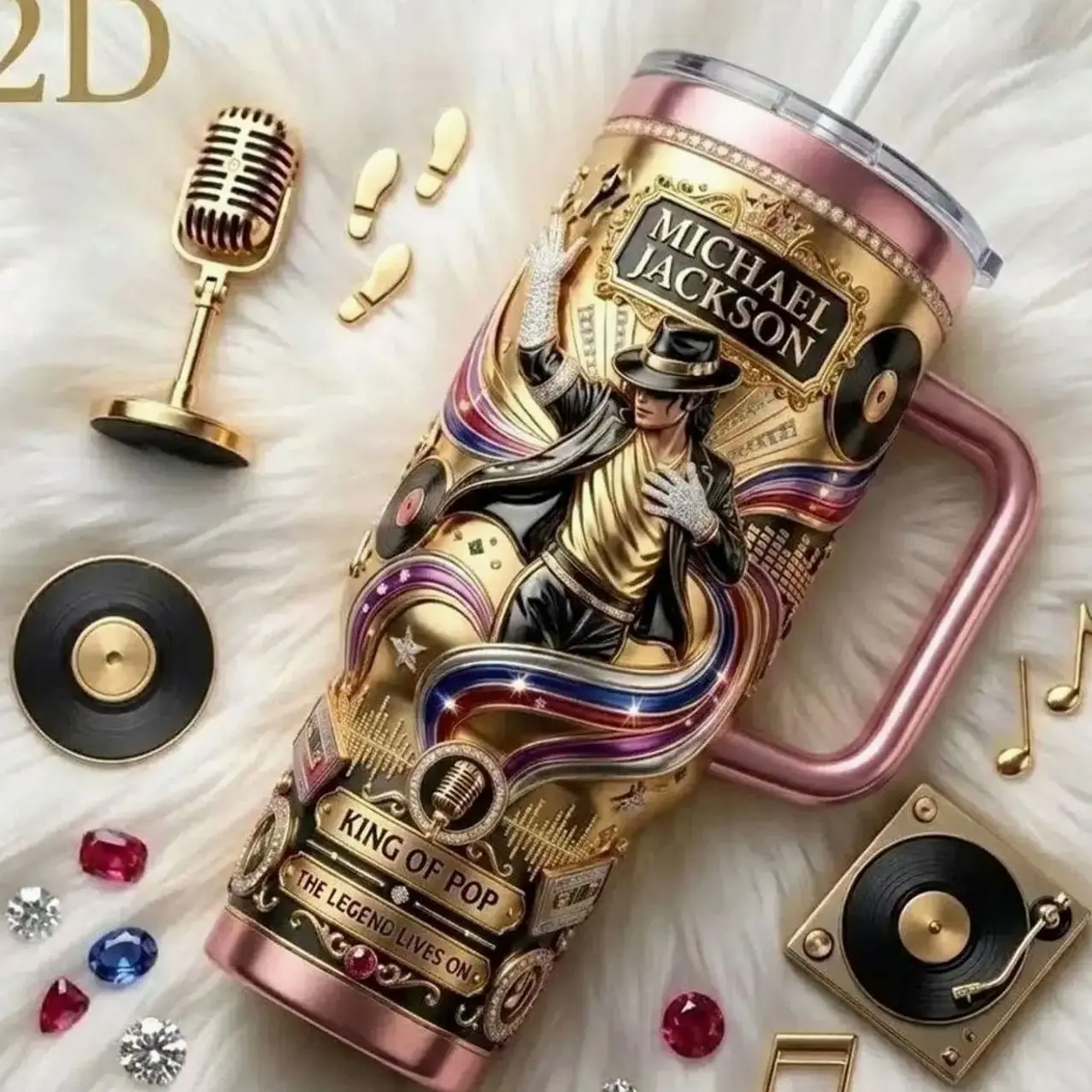 Mich4el Jacks0n Tumbler, MJ Tumbler, King of Pop Cup