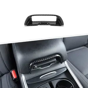 Auto Accessories Interior Laser-Cut Scratch-Proof Center Armrest Box Switch Button Trim Cover, DIY Install, Fits 2011+ Dodge Charger/Chrysler 300C Car Interior Molding