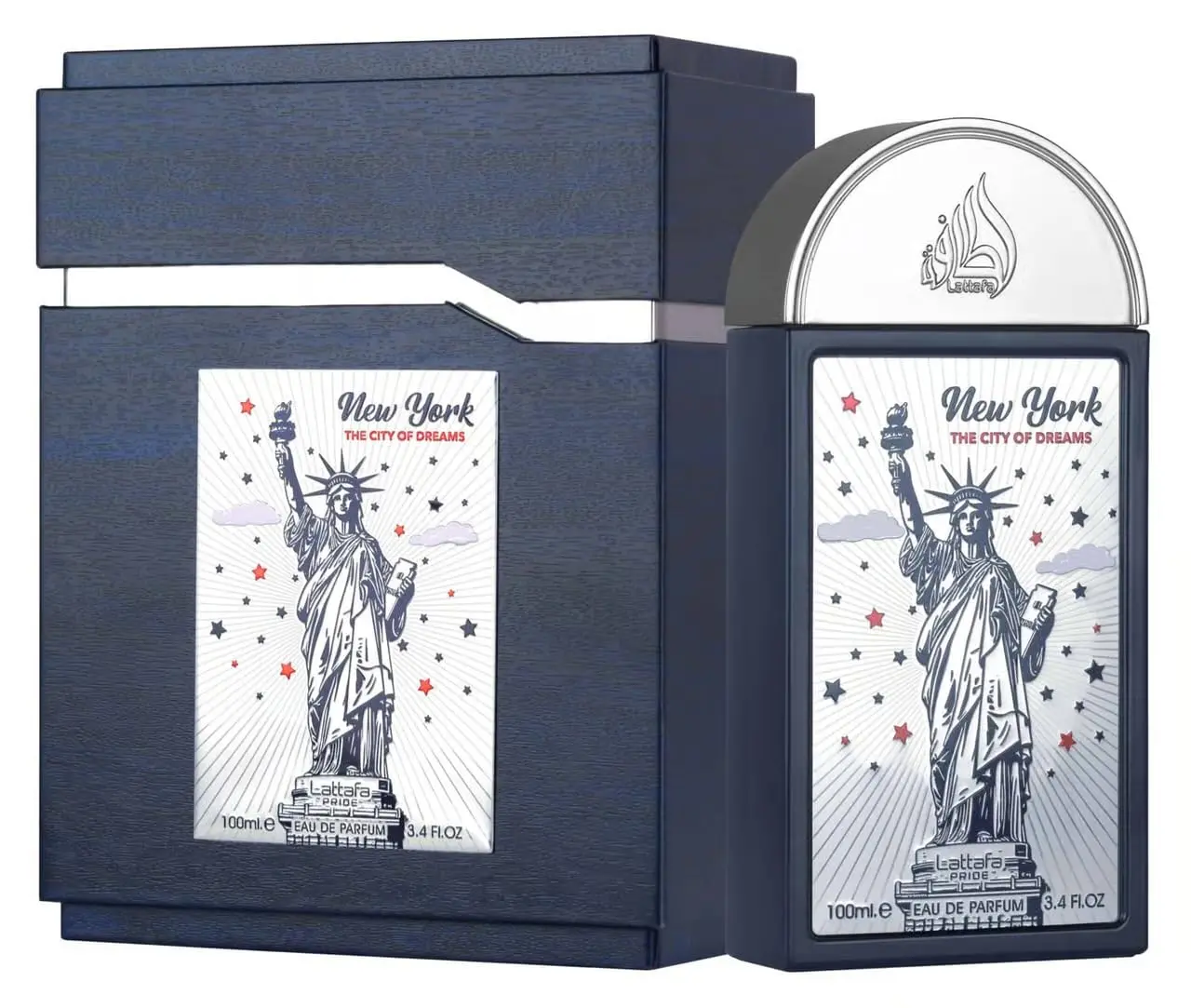 Lattafa Pride New York City of Dreams Eau de Parfum, Spicy Cherry & Floral Unisex EDP Cologne Spray, Long-lasting Fragrance, 100ml, Signature Scent