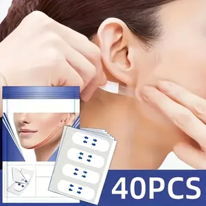 40 pieces, ultra-thin invisible facial patch, facial lifting tape, suitable for eyes, double chin, and neck, transparent facial shaping patch, facial lifting and facial care tool, ViralGadgets，UsefulItems，TikTokMadeMeBuyIt