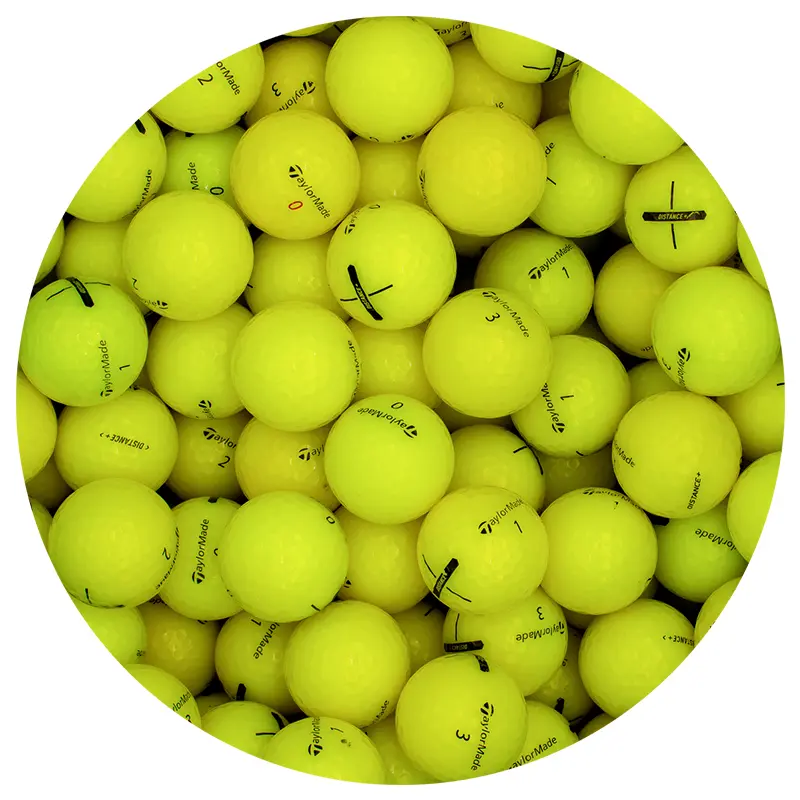 TaylorMade Mix Yellow Mint Golf Balls - Premium Golf Equipment Set for Sports Enthusiasts