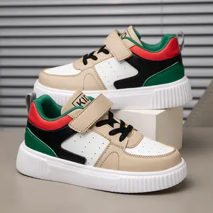 Kids Casual Sneakers with Velcro Strap Fashion School Shoes Boys Girls Comfortable Daily Wear Sneakers