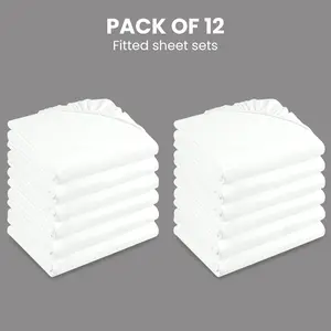 Cotton Passion Fitted Microfiber Bed Sheets - Extra Deep Pocket, All-Around Elastic, Shrink and Fade Resistant, Brushed Microfiber Polyester, Ideal for Queen Size