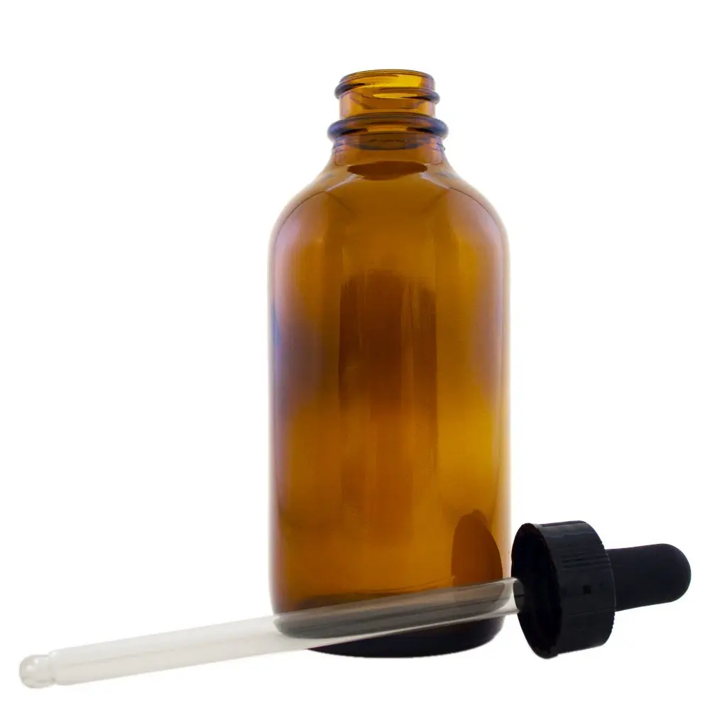 4 fl oz  Glass Bottle with Glass Dropper (Single)