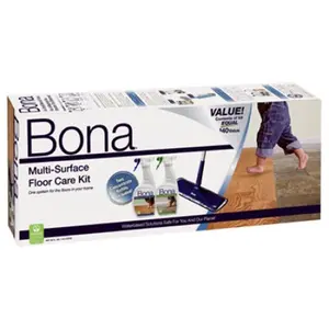 Bona Kemi USA 228205 Multi-Surface Floor Care Kit, Household Cleaning Kit with Pad for Home Floor Maintenance