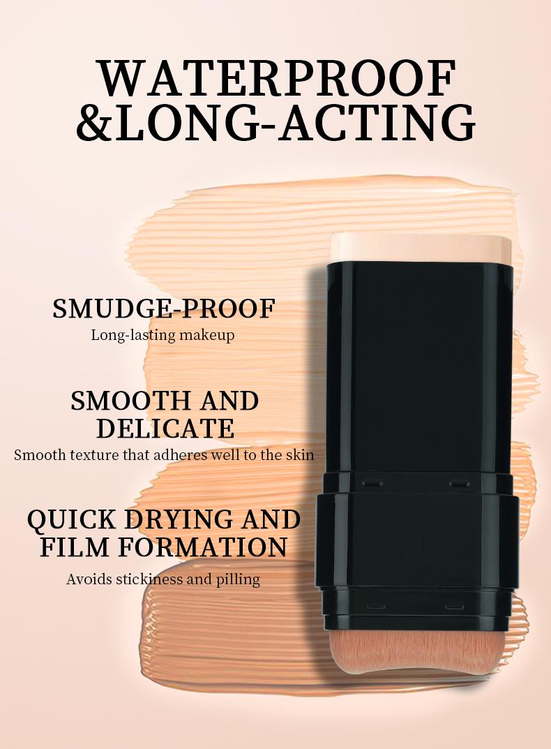 O'CHEAL Long-Wear Contour Stick Concealer & Foundation, 15g Multi-Purpose Balm Makeup for All Skin Types, Longwear Concealer