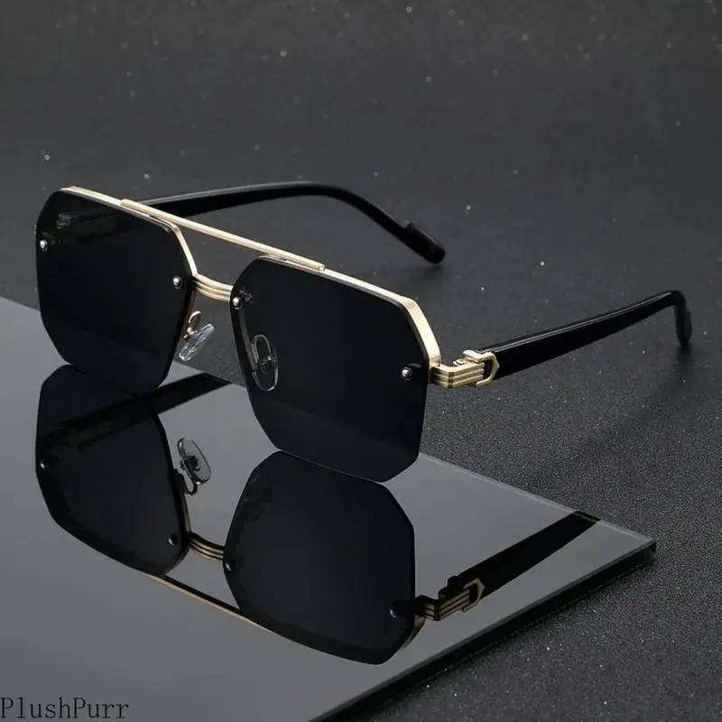 retro double bridge sunglasses - TikTok Shop display picture 1