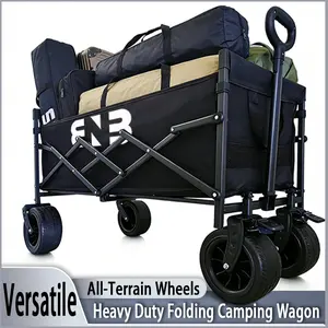 Adjustable-frame folding multi-purpose cart, 980L capacity, for indoor and outdoor storage 580L shopping cart