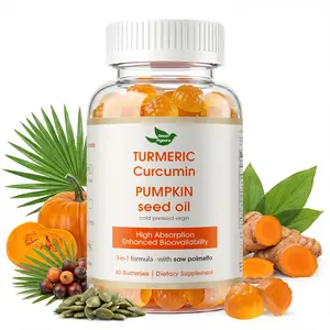 Green Pigeons Turmeric Gummies | Joint Health Supplement for Mobility & Joint Pain | With 95% Curcumin, Combined with Saw Palmetto & Pumpkin Seed Oil and Black Pepper