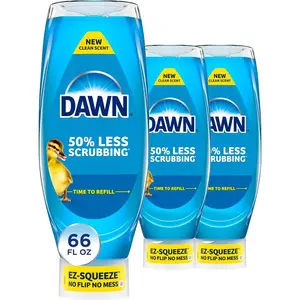 3Pack 22oz Ultra EZ-Squeeze Dish Soap Dishwashing Liquid Original