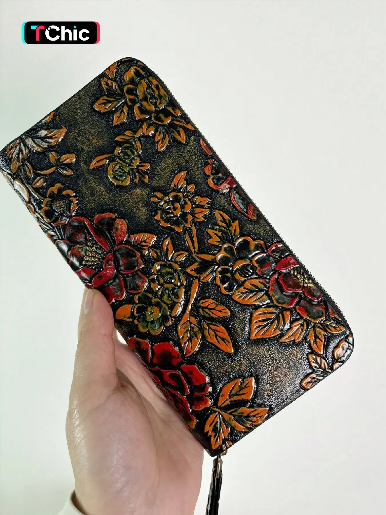 Vintage Embossed Women's Wallet, Fashionable Floral Pattern Clutch, Multi-Card Slots & Coin Pouch, Casual Trendy Versatile Daily Use