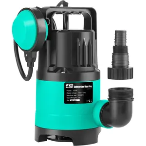 Sump Pump 2000GPH,  1/2  Submersible Water Pump with Automatic Float , Portable Utility Pump for Pool, Garden, Pond, Basement, Flood Drainage