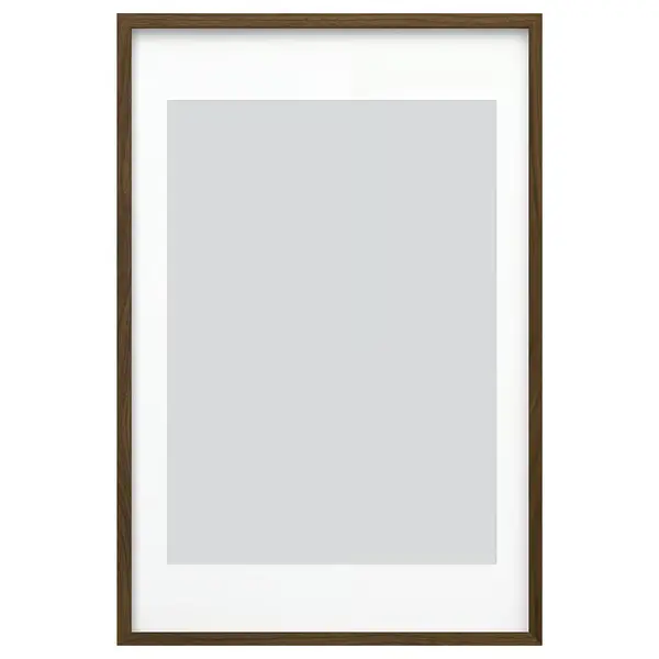 Frame, walnut effect, 24x36 "