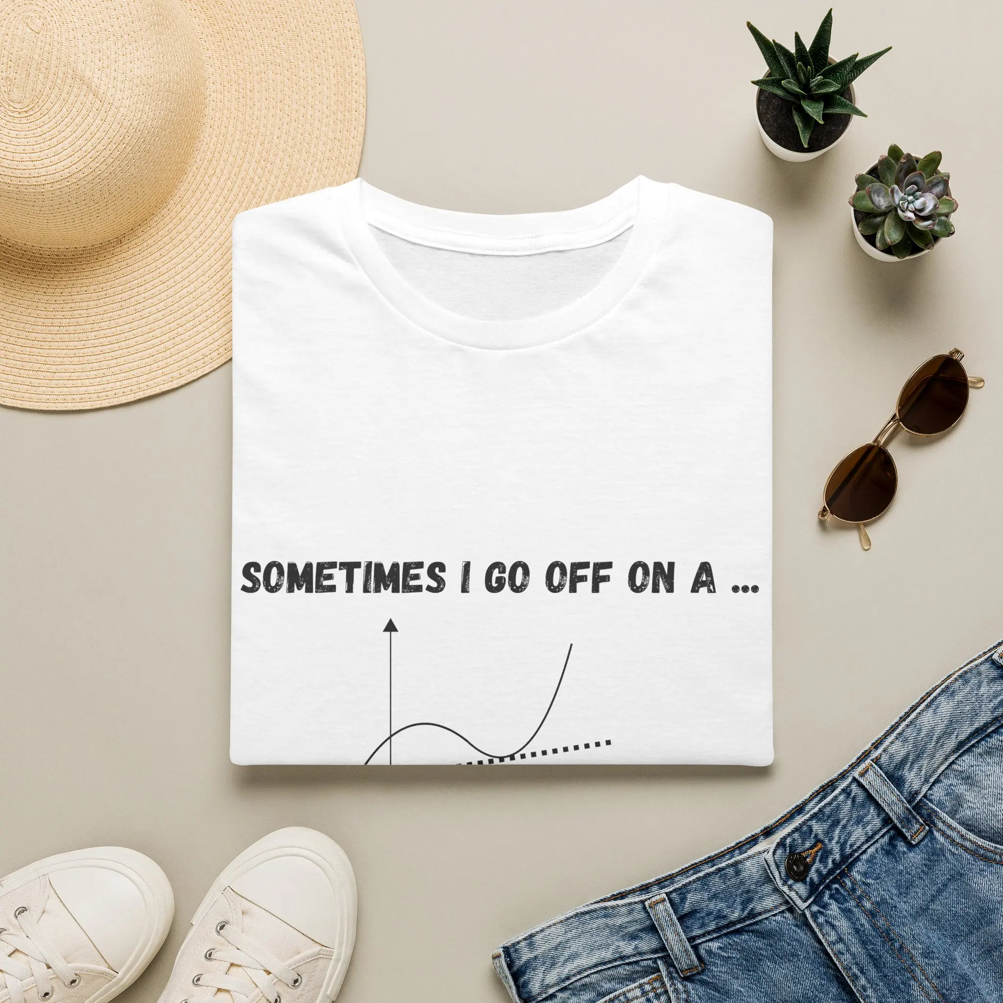 Sometimes I Go Off On A... Graph Shirt | Math Nerd Tee