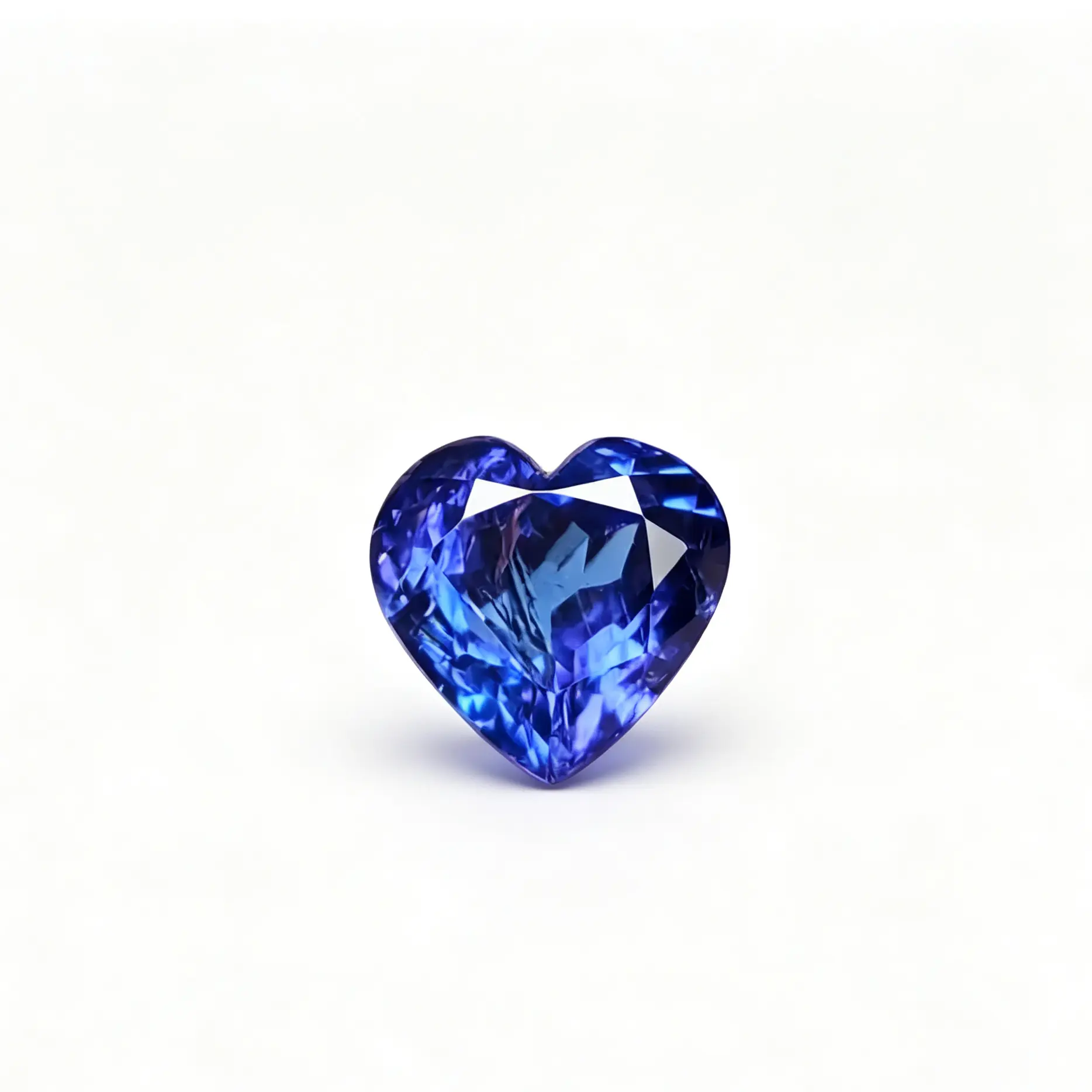 Natural Heart Cut Tanzanite With Certificate