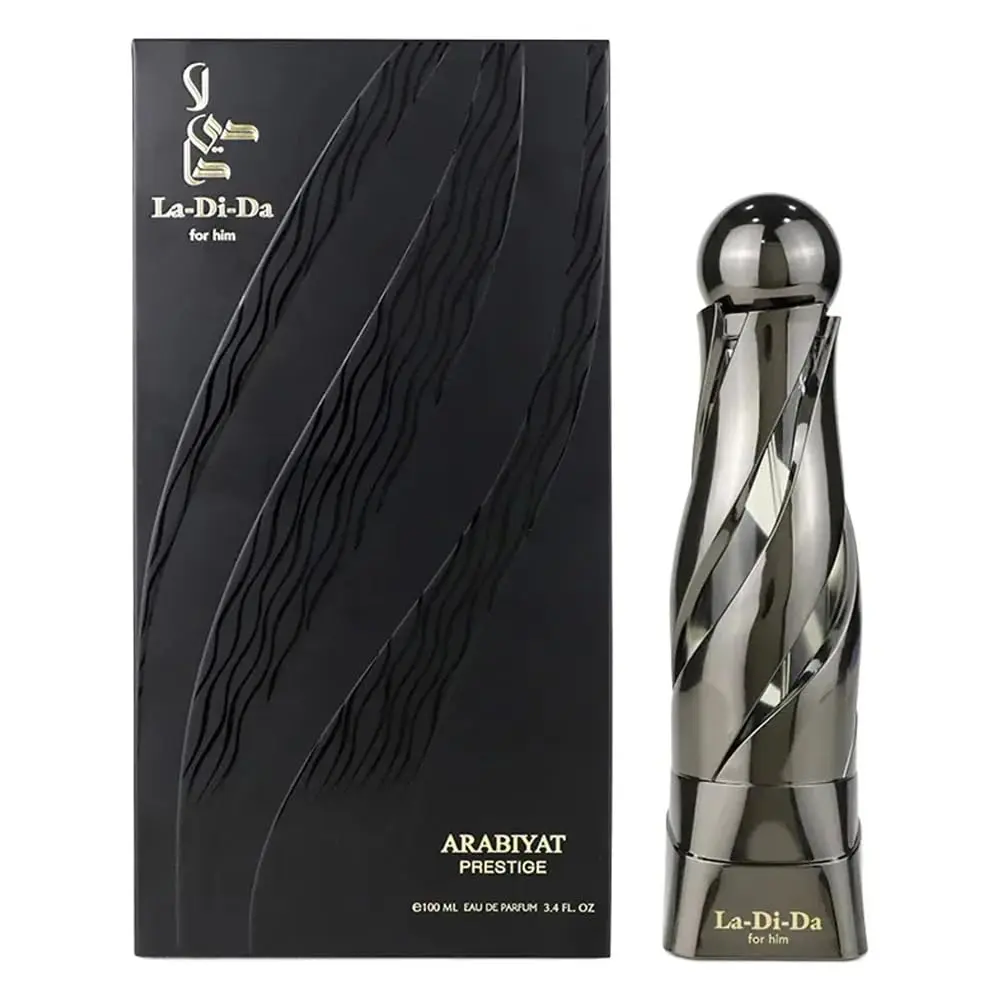 Arabiyat Prestige La-Di-Da Eau De Parfum for Men, 3.4 fl.oz | Luxurious Aromatic Arabian Fragrance with Notes of Bergamot, Tonka & Vanilla, Fragrances, Single Item, Perfumes, Mens Gifts, Unique Gifts For Man, Aromatic Musk, Guys Gifts