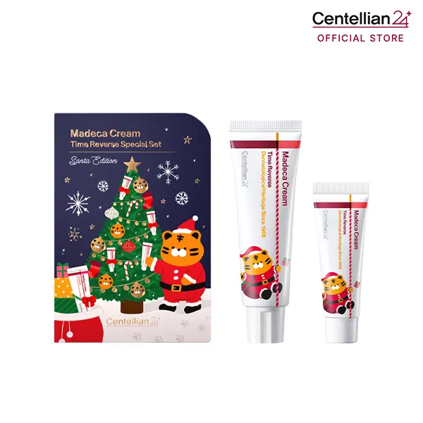 [Centellian24] Santa-Edition - Madeca Cream Time Reverse  | Anti-Aging Moisturizer for Wrinkles & Dry Skin | Cica + Hyaluronic Acid | Korean Skincare | 1.69 fl.oz