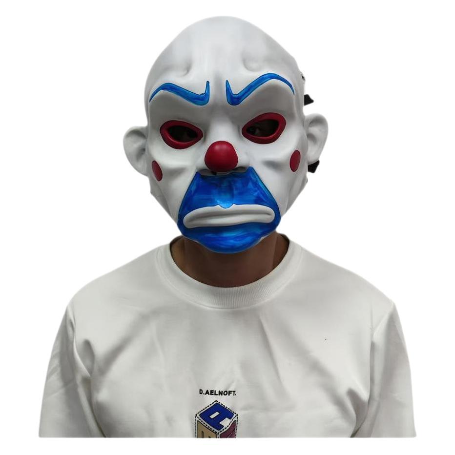 2026 High Quality Resin Mask Collect Halloween Joker Robber Mask Adult Clown Dark Knight Scary Masquerade Party Cosplay Costume unique festival gift