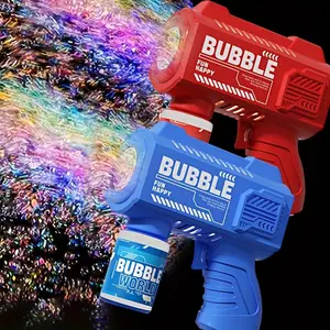 Automatic Bubble Gun for Kids, Bubble Machine, Party Bubble Machine, Automatic Bubble Blower, Handheld Bubble Maker, Three Colors Available, Stickers Included, Large Output, Perfect for Easter, Halloween, Christmas