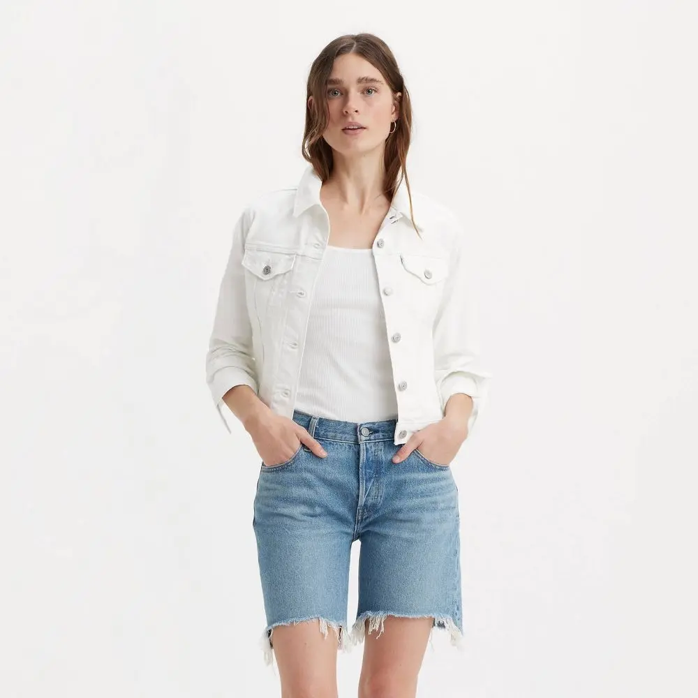 Levi's Women's Original Trucker Jacket - Naturally Good XS: Midweight Denim 4 Pockets